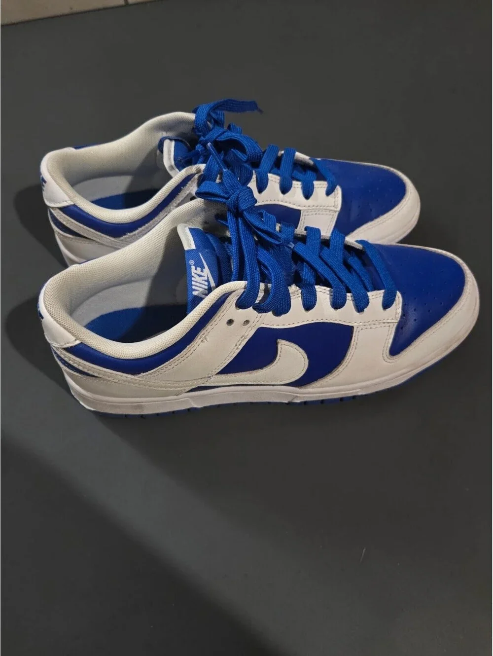 Nike Dunk Low Racer Blue White DD1391-401 Men's Size 9 Excellent